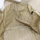 PRADA Handtas Leer 2-weg Ivoor Goud Authentiek 182009-22