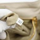 PRADA Handtas Leer 2-weg Ivoor Goud Authentiek 182009-11