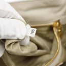PRADA Handtas Leer 2-weg Ivoor Goud Authentiek 182009-12