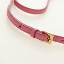 Miu Miu Matelassé Wonder Schulterbeutel Leder 2-Wege Pink Gold Auth 182012SAM-11