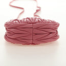 Miu Miu Matelassé Wonder Schulterbeutel Leder 2-Wege Pink Gold Auth 182012SAM-13