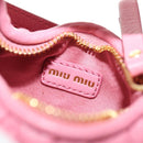 Miu Miu Matelassé Wonder Schulterbeutel Leder 2-Wege Pink Gold Auth 182012SAM-21
