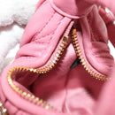 Miu Miu Matelassé Wonder Schulterbeutel Leder 2-Wege Pink Gold Auth 182012SAM-23
