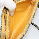 Miu Miu Shoulder Bag Leather Gray Gold Auth 182013A-20