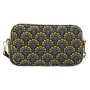 Miu Miu Shoulder Bag Leather Gray Gold Auth 182013A-3