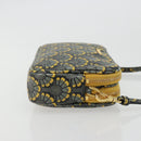 Miu Miu Shoulder Bag Leather Gray Gold Auth 182013A-4