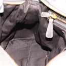 Miu Miu Hand Bag Leather 2way Gray Gold Auth 182014SAM-25