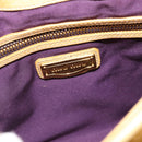 Miu Miu Matelasse Hand Bag Leather 2way Yellow Gold Auth 182016V-20