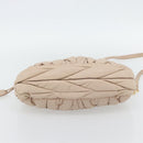 Miu Miu Matelasse Hand Bag Leather 2way Pink Gold Auth 182017A-11
