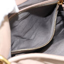 Miu Miu Matelasse Hand Bag Leather 2way Pink Gold Auth 182017A-22