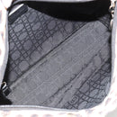 Christian Dior Canage Lady Dior Handtasche Nylon Beige Silber Auth 182018V-10
