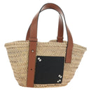 LOEWE Studio Ghibli Collaboration Hand Bag Raffia Beige Auth 182023SM-1