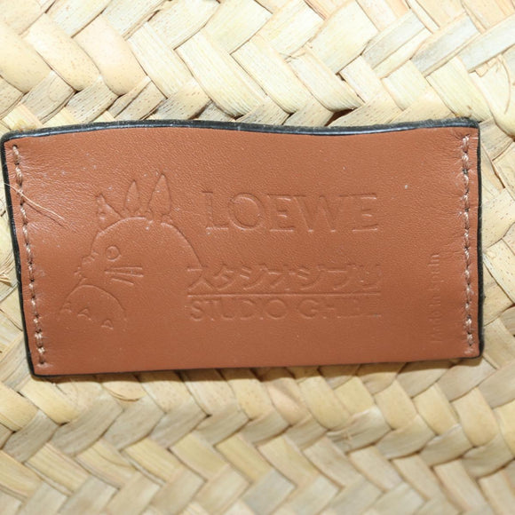 LOEWE Studio Ghibli Collaboration Hand Bag Raffia Beige Auth 182023SM