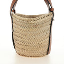 LOEWE Studio Ghibli Collaboration Hand Bag Raffia Beige Auth 182023SM-3