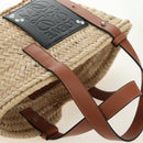 LOEWE Studio Ghibli Collaboration Hand Bag Raffia Beige Auth 182023SM-6