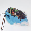 LOEWE Studio Ghibli Kollaboration Geldbörse Beutel Nylon Blau Auth 182024SM-4