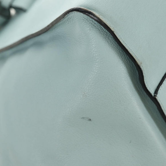 LOEWE Hammock Medium Handtas Leer 2way Lichtblauw Zilver Auth 182026V