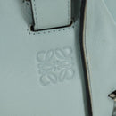 LOEWE Hammock Medium Handtas Leer 2way Lichtblauw Zilver Auth 182026V-20