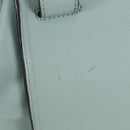 LOEWE Hammock Medium Handtas Leer 2way Lichtblauw Zilver Auth 182026V-21