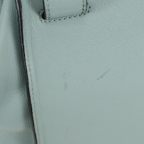 LOEWE Hammock Medium Handtas Leer 2way Lichtblauw Zilver Auth 182026V