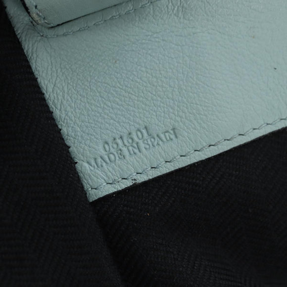 LOEWE Hammock Medium Handtas Leer 2way Lichtblauw Zilver Auth 182026V
