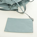 LOEWE Hammock Medium Handtas Leer 2way Lichtblauw Zilver Auth 182026V-27