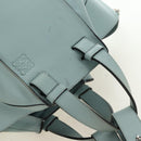 LOEWE Hammock Medium Handtas Leer 2way Lichtblauw Zilver Auth 182026V-7