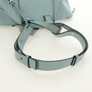 LOEWE Hammock Medium Handtas Leer 2way Lichtblauw Zilver Auth 182026V-9