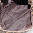 FENDI Zucca Canvas Mamma Baguette Shoulder Bag Black Brown Auth 182028SAM-10
