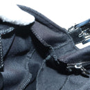 FENDI Mamma Baguette Schultertasche Baumwolle Schwarz Silber Auth 182029SAM-21