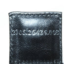 FENDI Mamma Baguette Schultertasche Baumwolle Schwarz Silber Auth 182029SAM-12