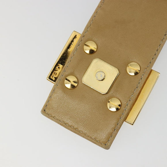 FENDI Mamma Baguette Umhängetasche Wildleder Beige Gold Original 182030V