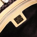 FENDI Mamma Baguette Umhängetasche Wildleder Beige Gold Original 182030V-19