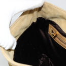 FENDI Mamma Baguette Umhängetasche Wildleder Beige Gold Original 182030V-21
