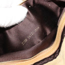 FENDI Mamma Baguette Umhängetasche Wildleder Beige Gold Original 182030V-12