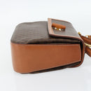 CELINE Macadam Canvas Hand Bag PVC Leather 2way Brown Gold Auth 182040A-4