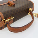 CELINE Macadam Canvas Hand Bag PVC Leather 2way Brown Gold Auth 182040A-7