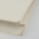 HERMES Sac Adepeche 27 Hand Bag Leather White Silver Auth 182041A-9