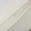 HERMES Sac Adepeche 27 Hand Bag Leather White Silver Auth 182041A-19