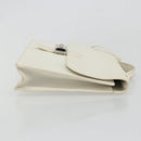 HERMES Sac Adepeche 27 Hand Bag Leather White Silver Auth 182041A-3