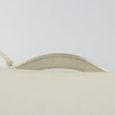 HERMES Sac Adepeche 27 Hand Bag Leather White Silver Auth 182041A-8