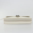 HERMES Sac Adepeche 27 Hand Bag Leather White Silver Auth 182041A-5