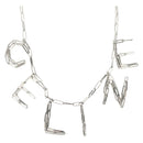 CELINE Necklace metal Silver Auth 182048M-1