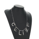 CELINE Necklace metal Silver Auth 182048M-11