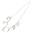 CELINE Necklace metal Silver Auth 182048M-2