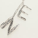 CELINE Necklace metal Silver Auth 182048M-5