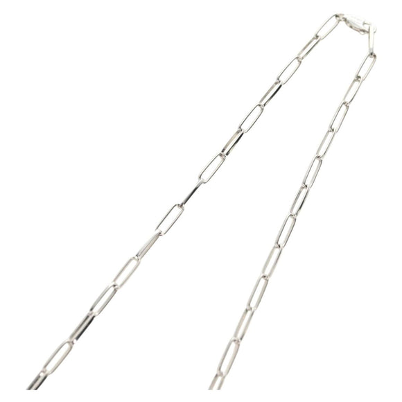 CELINE Necklace metal Silver Auth 182048M