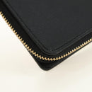 LOEWE Ghibli Collaboration Compacte Portemonnee Leer Zwart Goud Auth 182050SM-10