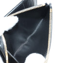 LOEWE Ghibli Collaboration Compacte Portemonnee Leer Zwart Goud Auth 182050SM-21