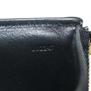 LOEWE Ghibli Collaboration Compacte Portemonnee Leer Zwart Goud Auth 182050SM-22